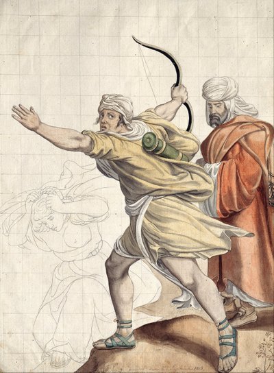 Fleeing Archers by Woldemar Friedrich von Olivier